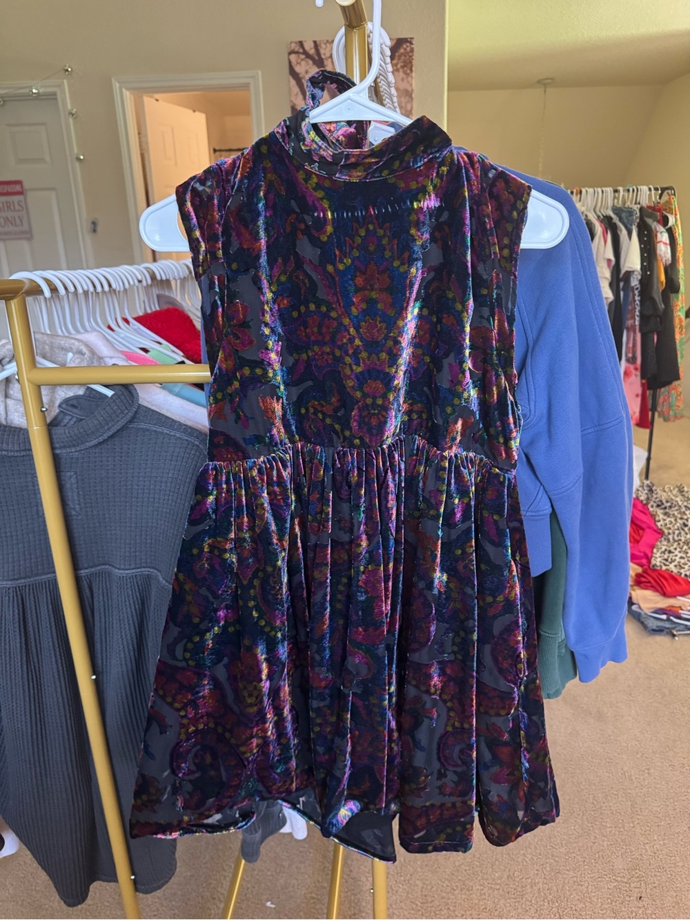 Free People velvet dress
